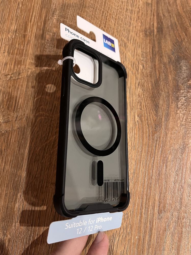 iPhone case 12/12pro - czarne piekne szklo
