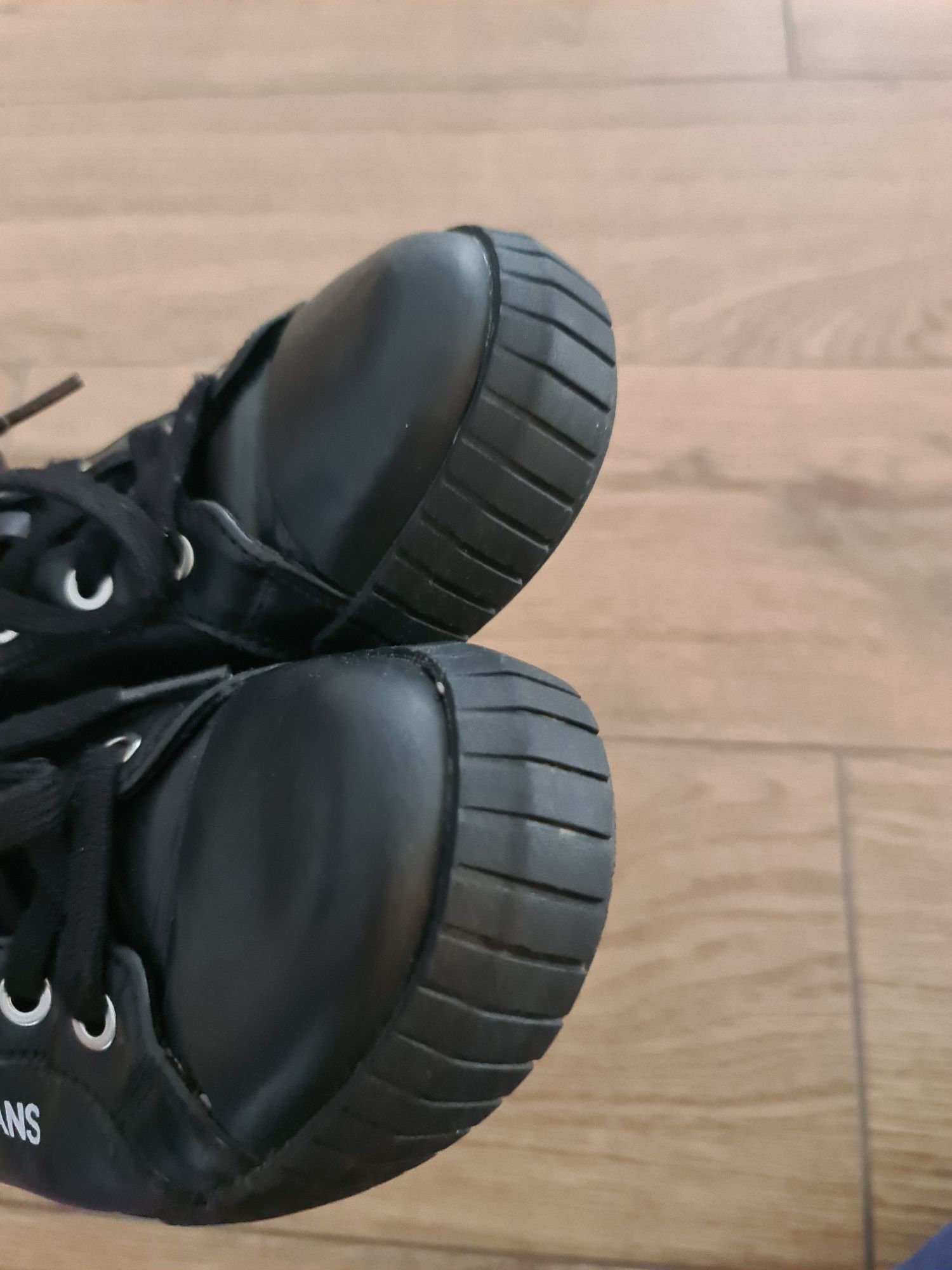 Trampki sneakersy tenisówki buty Calvin Klein skórzane skóra naturalna