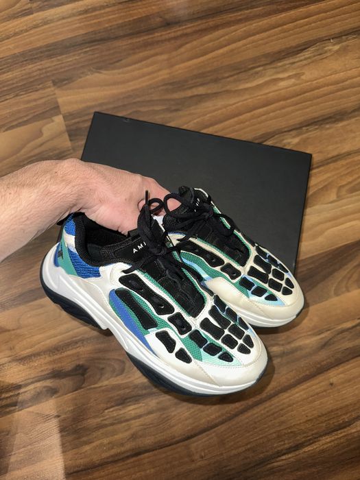 Amiri Bone Runner White / Black / Green