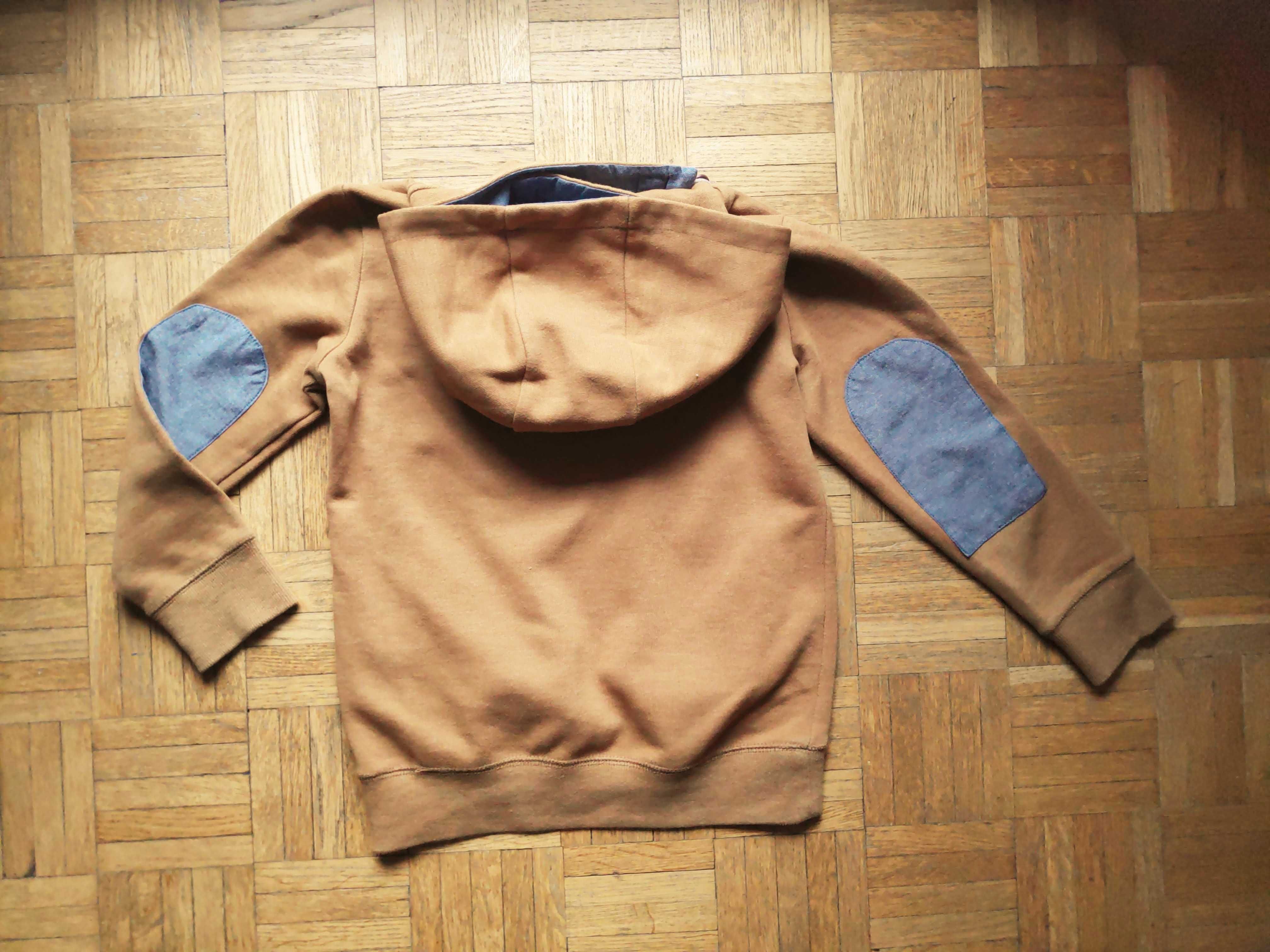 Komplet: dżinsy Zygzak McQueen+ musztardowa bluza Reserved, r.  122