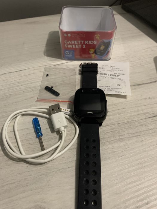 Smartwatch zegarek Garett kids sweet 2 czarny . Wodoszczelny