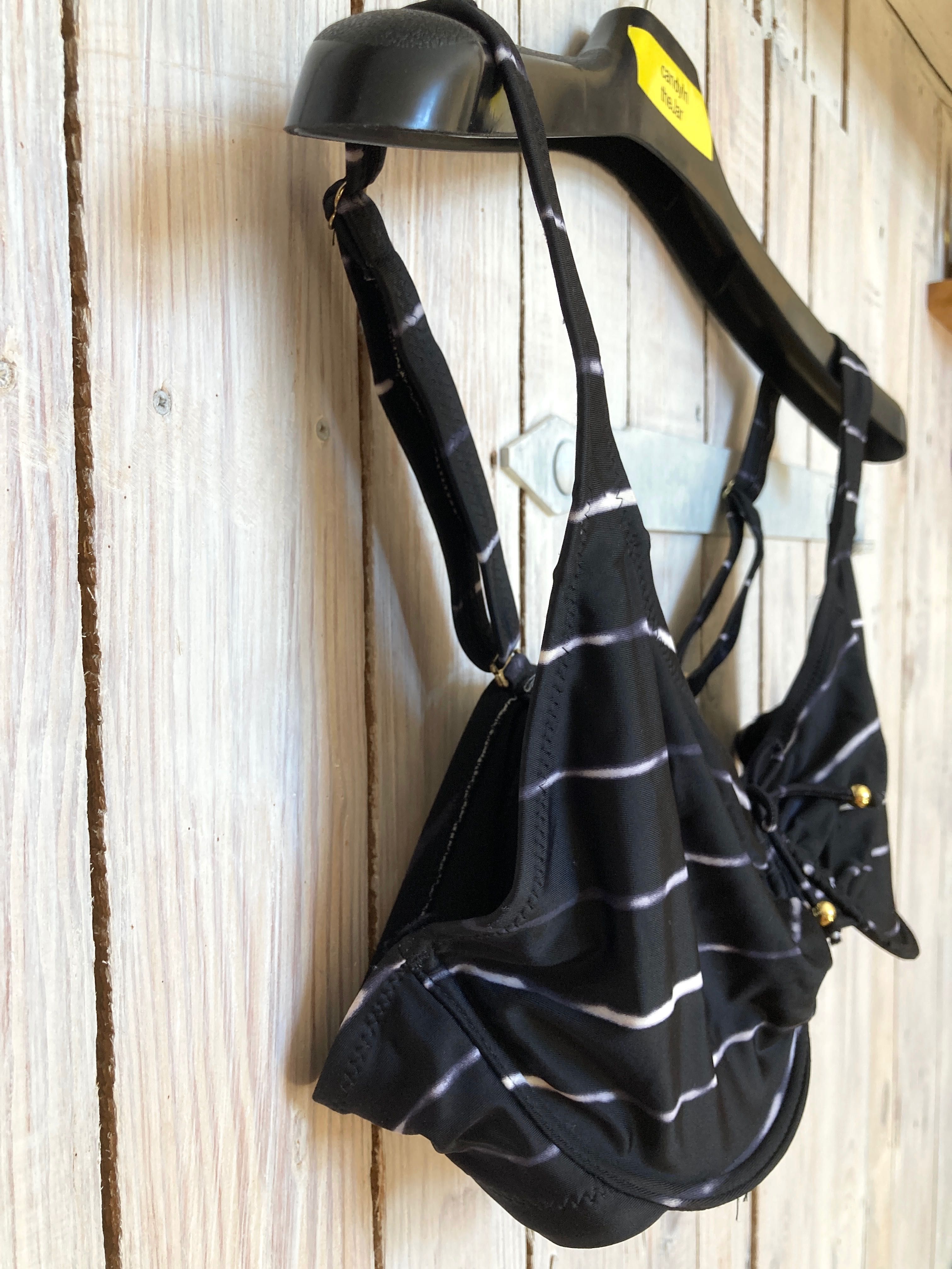 Stanik od bikini KappAhl Swimmer 95C - czarny, fiszbiny, podszewka