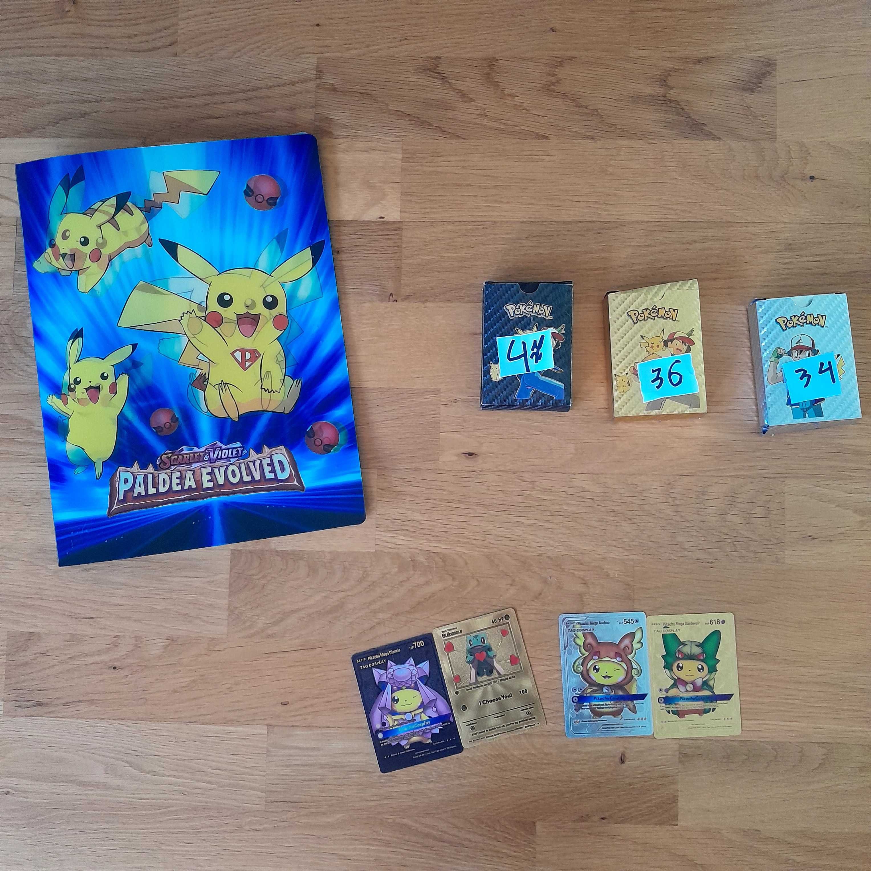 Karty pokemon 306 szt + album duzy klaser 3D XXL na 432 szt