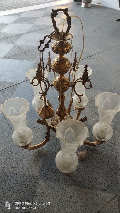 Candeeiro metálico antigo