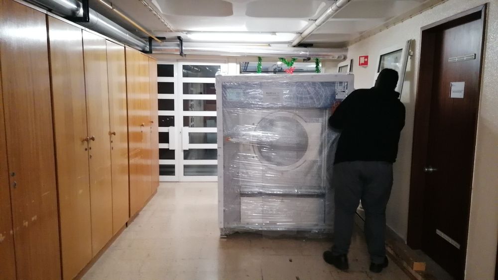 Mais uma instalação Tecnitramo lavar roupa industrial 45kg hospitalar