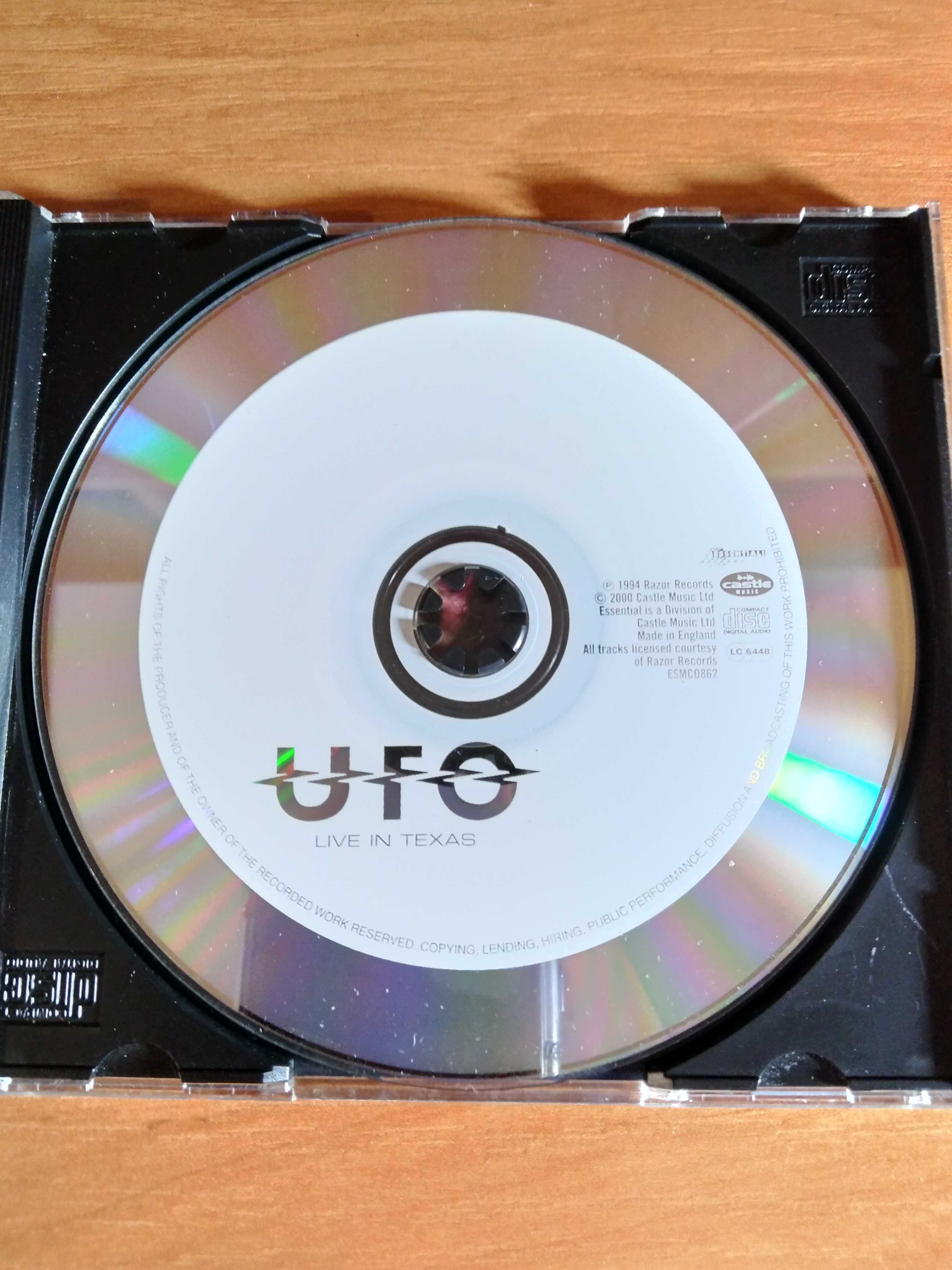 UFO, Live in Texas 2000, Essential, Made in England.