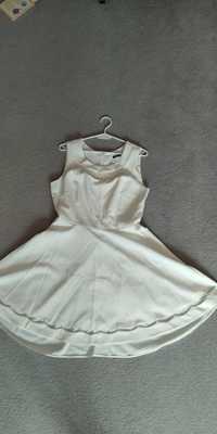 Suknia biała rozmiar 40 uroczystość ślub skromna sukienka