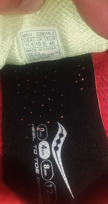 Saucony р.44-45 стельки-29см кроссовки мужские