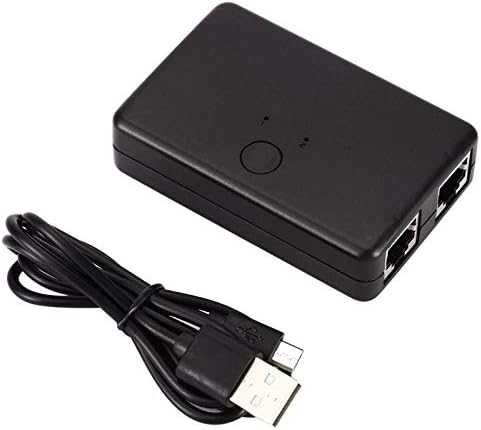 Mini 2-portowy koncentrator LAN RJ45 przełącznik sieciowy, adapter