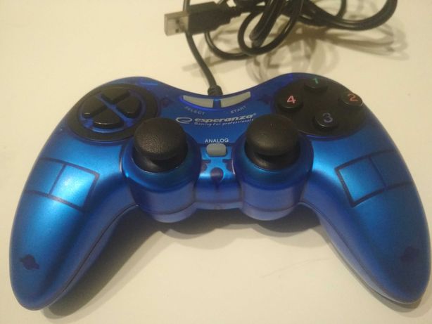 Проводной геймпад Esperanza Fighter PC Blue