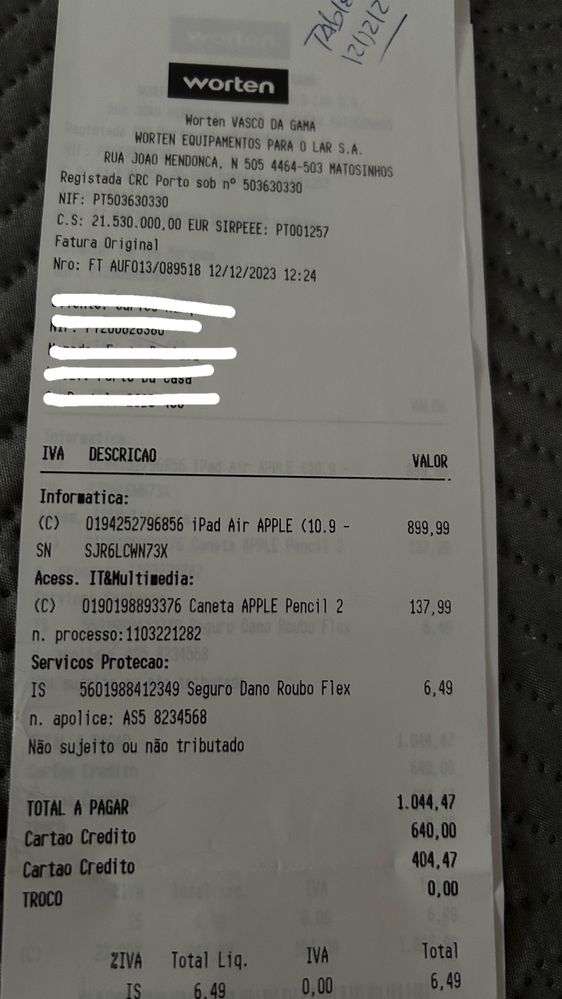 Ipad air 5 geração 256gb