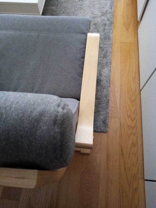 Poltrona poang, perfeito estado, com almofada