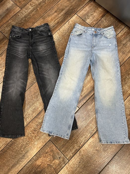 Spodnie jeans H&M 152 baggy