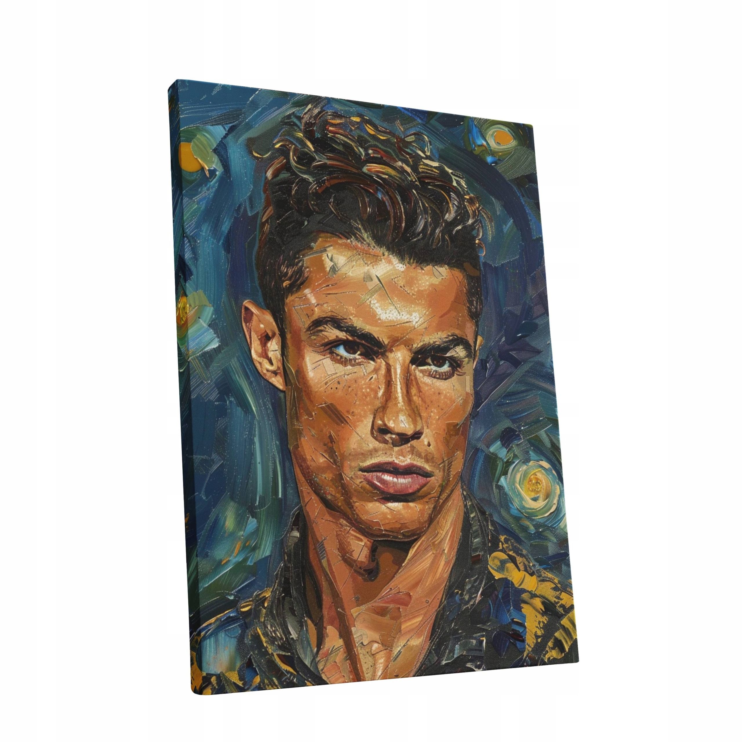 Obraz na płótnie CR7 Cristiano Ronaldo 90x120 cm - nowoczesny styl