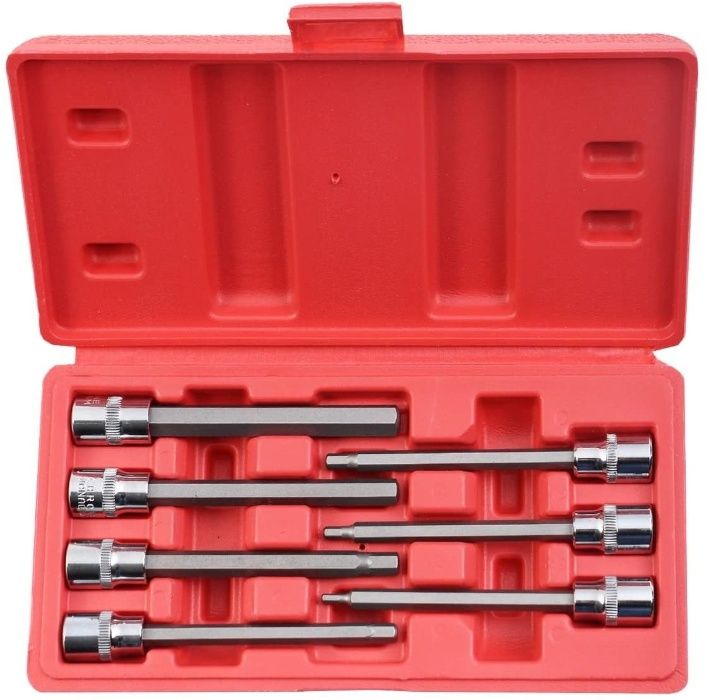 Jogo de 7pcs de Chaves longas ALLEN Hexagonais de 3/8