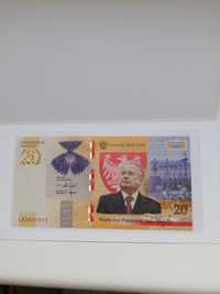 20 zł 2021 rok Lech Kaczyński banknot kolekcjonerski