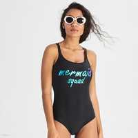 Sinsay Swimwear Mermaid Squad kostium kąpielowy jednoczęściowy holo