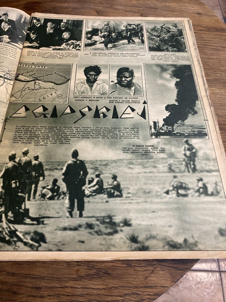Gazeta z okresu okupacji Ilustrowany Kurjer Polski 5 lipca 1942