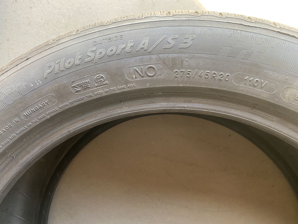 Літня шина 1 шт 275/45 R20 Michelin Pilot Sport A/S 3