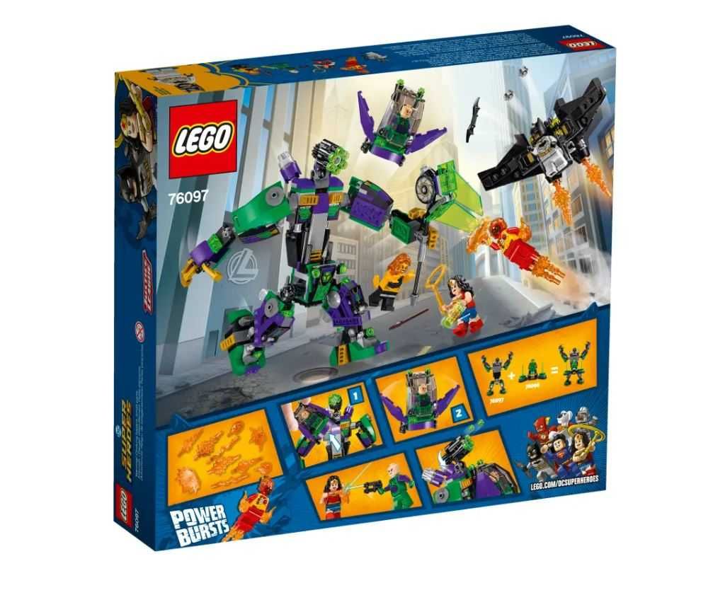 LEGO DC Comics Heroes 76097 Lex Luthor Mech Takedown - NOVO, Embalado