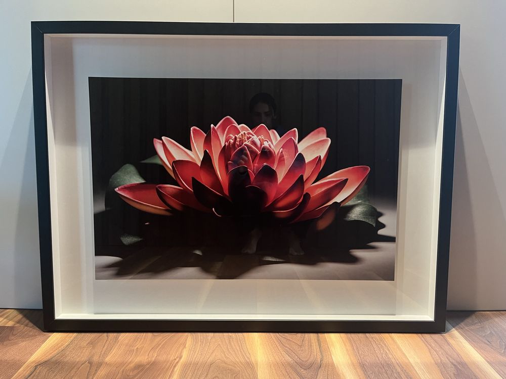 Quadro moldura preta 110x82x6