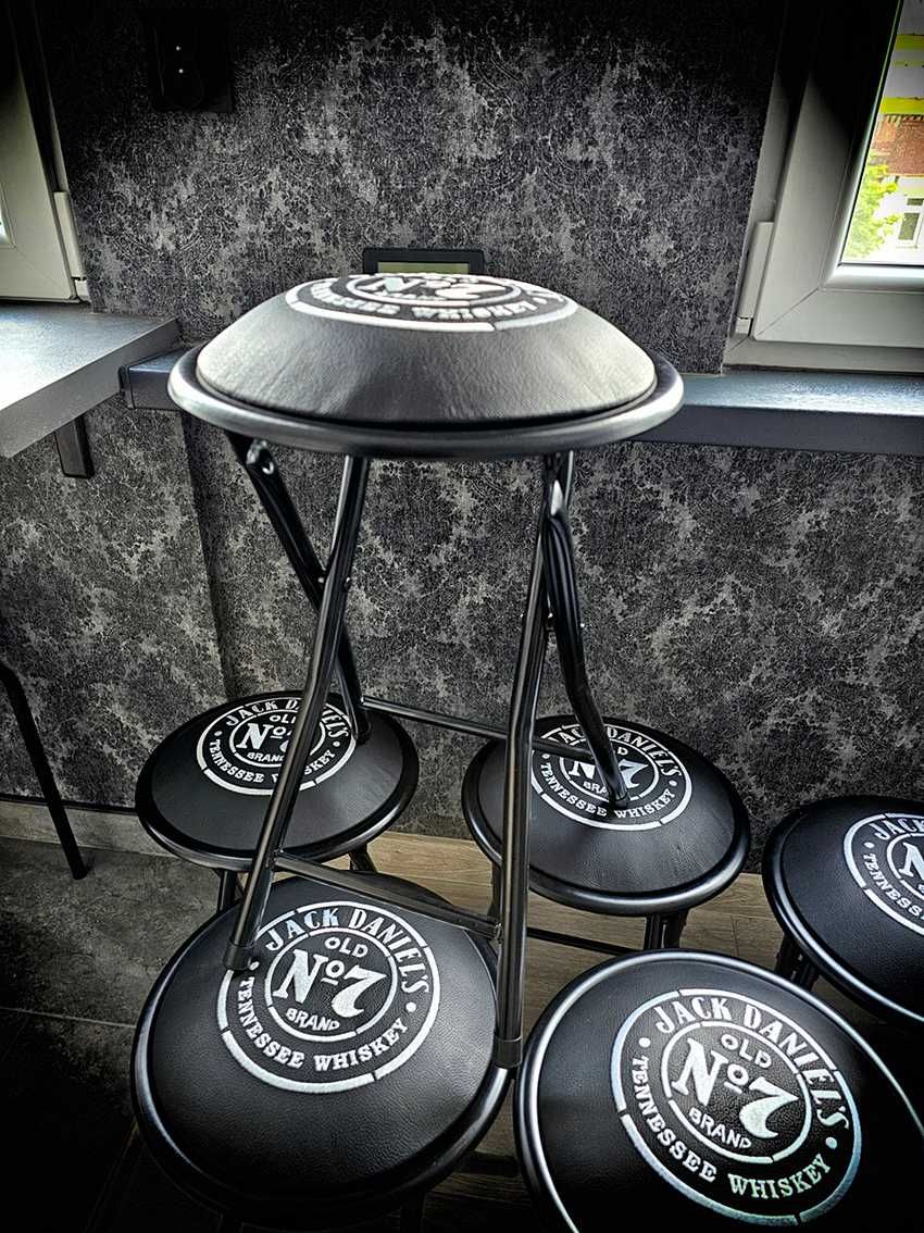 Jack Daniels taboret, krzesło  - skóra