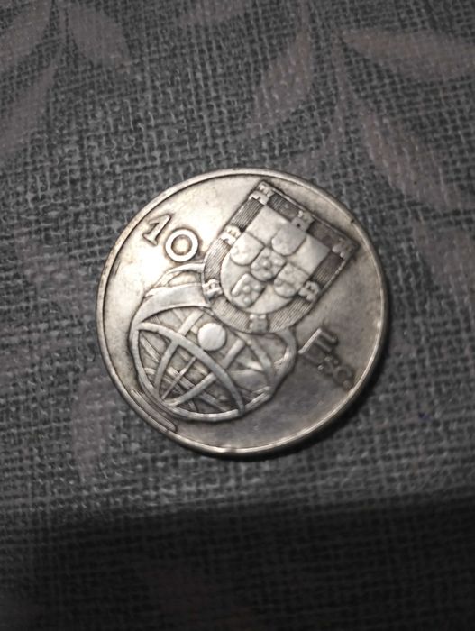 Moeda 10 escudos de prata