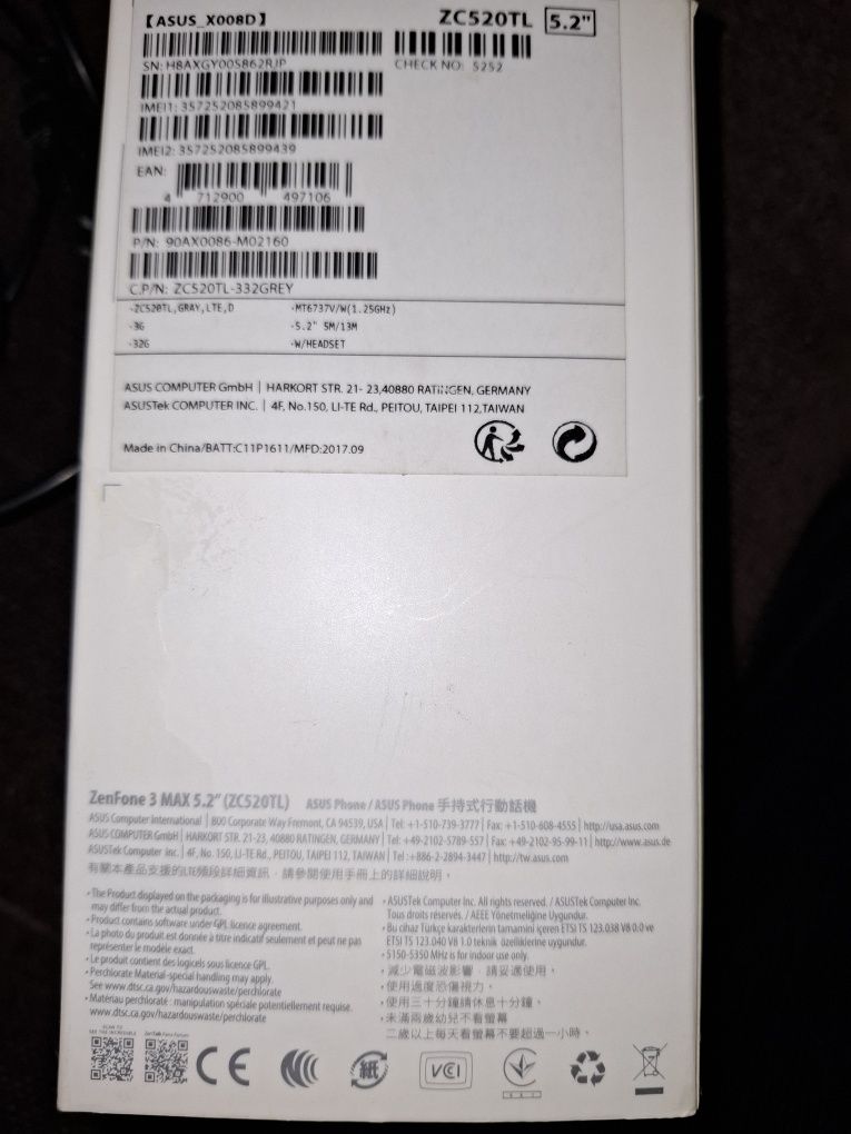 Asus Zenfone 3 Max 5.2"