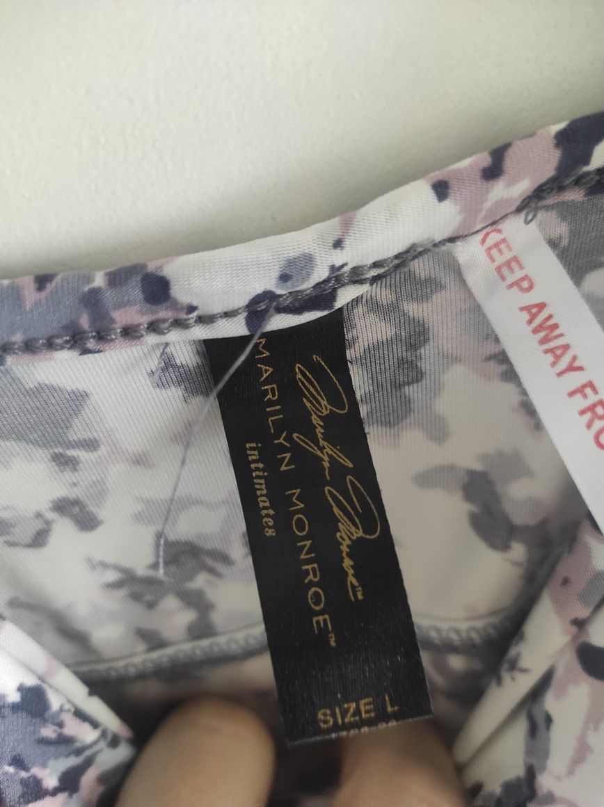 Marilyn Monroe Intimates koszulka nocka sexy kwiaty wzory L 40