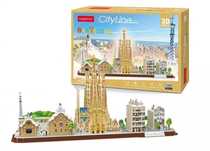 Puzzle 3D 186 elementów. City Line. Barcelona. Dante