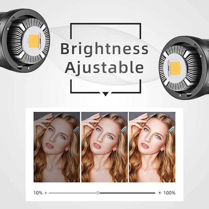 Godox SL-60W CRI 95+ LED, Bowens z AMBITFUL P60 Softbox