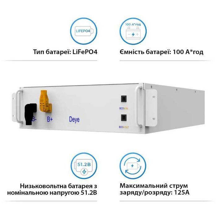 Deye BOS-GM5.1 високовольтна акумуляторна батарея