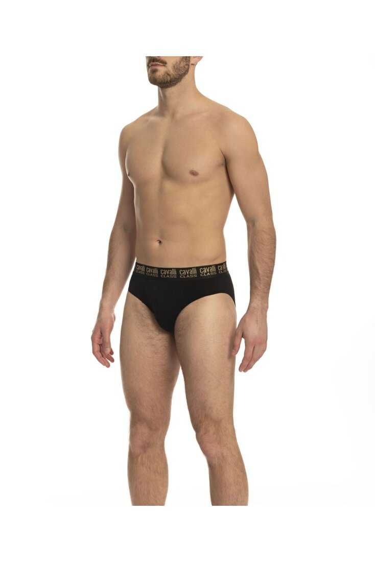 CAVALLI CLASS slipki 2 PAK majtek męskich BLACK