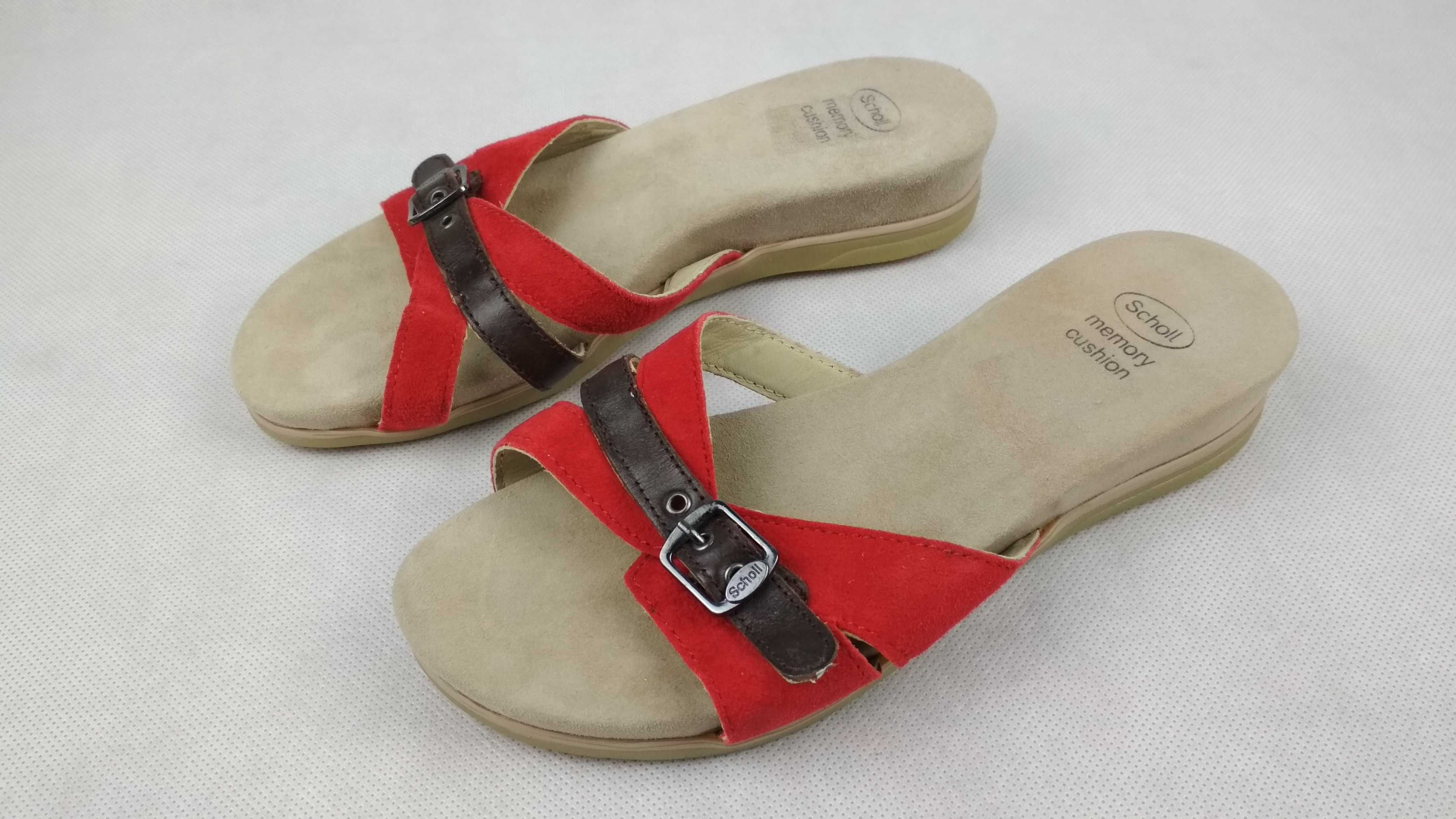 SCHOLL Buty Klapki Sandały Skórzane Roz. 37