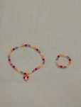 Conjunto colar + pulseira da Minnie para crianças