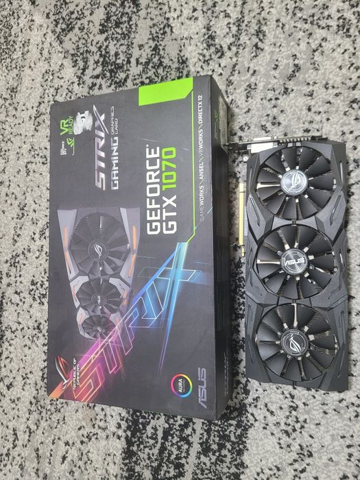 Відеокарта Asus PCI-Ex GeForce GTX 1070 ROG Strix 8GB GDDR5 (256bit)