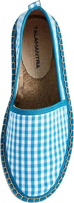 TALAMANTRA Damskie Espadryle z Bawełny Organicznej Niebieskie 40 EU