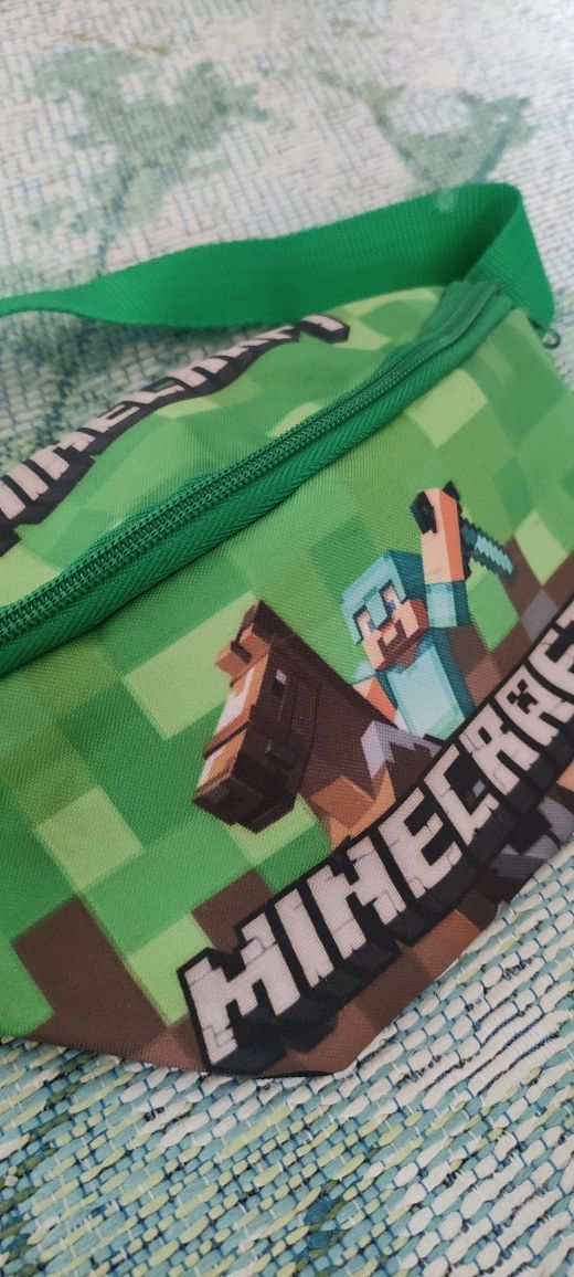 Minecraft nerka, saszetka, torba na biodra pas Posiada dwie kieszenie
