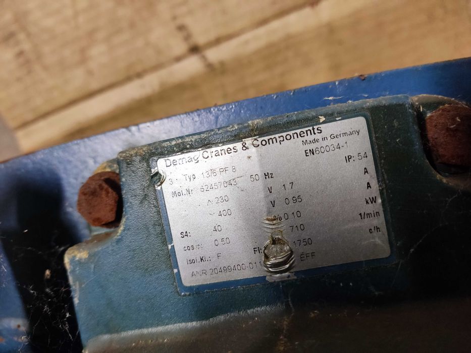 Napęd wózek elektryczny DEMAG EU36 3600kg do wciągnika suwnicy