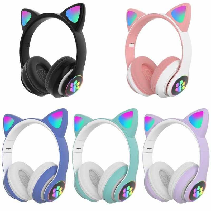 Беспроводные наушники Wireless Cat Ear Headphones STN-28