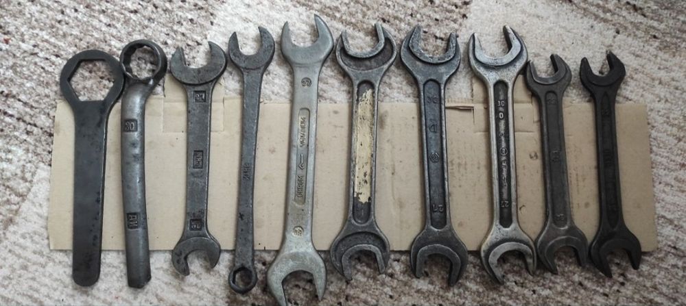 Ключі ріжкові гарної якості,  вироблено в СРСР. Ручний інструмент