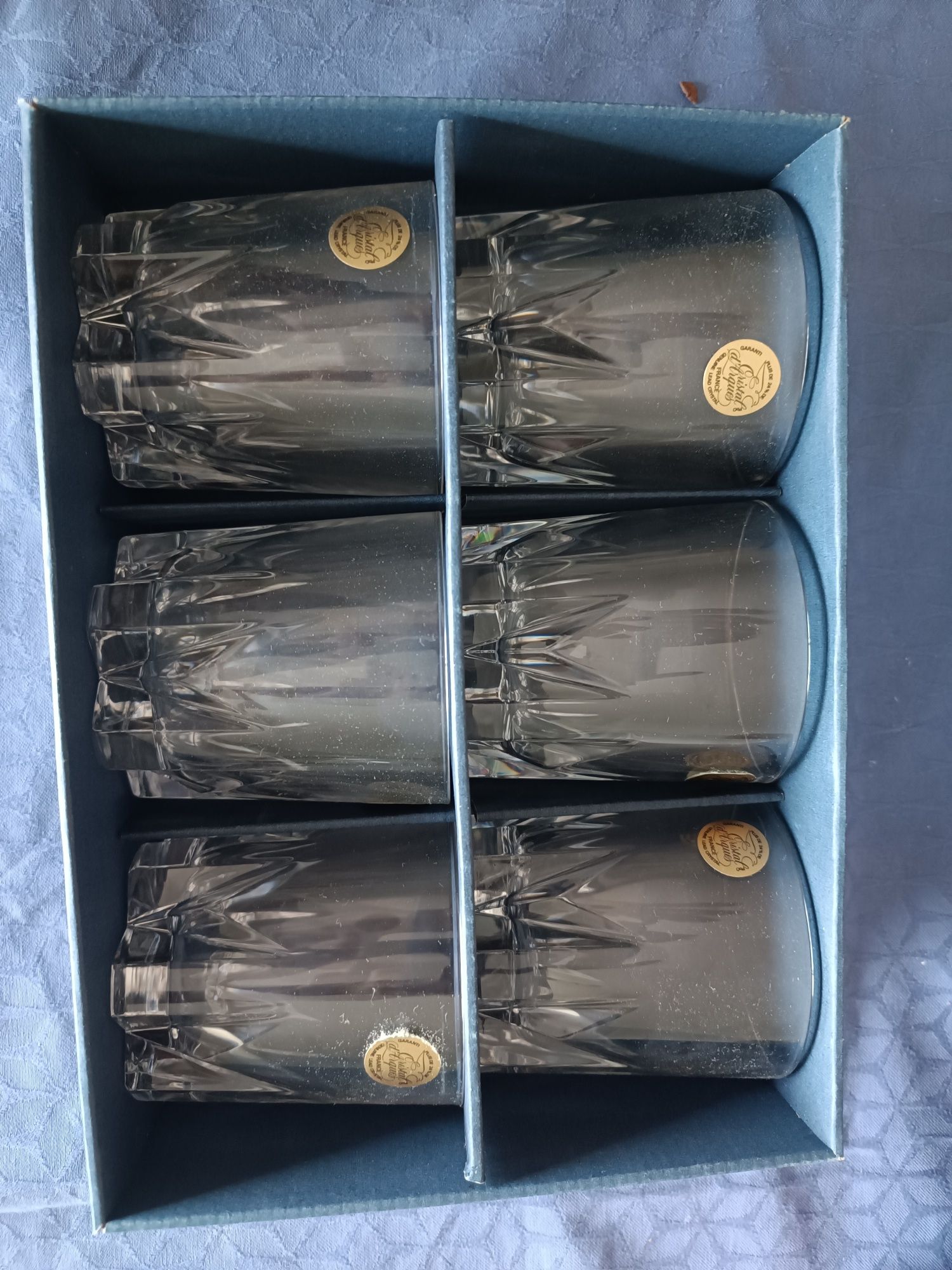 Copos de whisky Cristal d Arques como novos