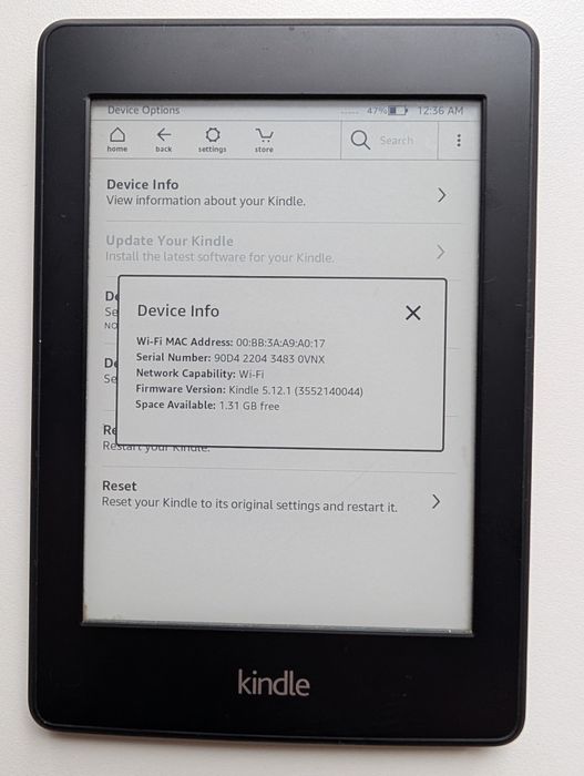 Електронна книга Kindle Paperwhite 6 покоління