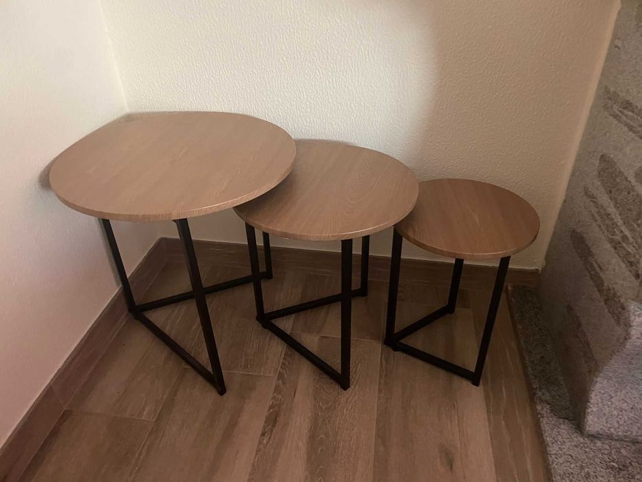 Conjunto 3 mesas de centro