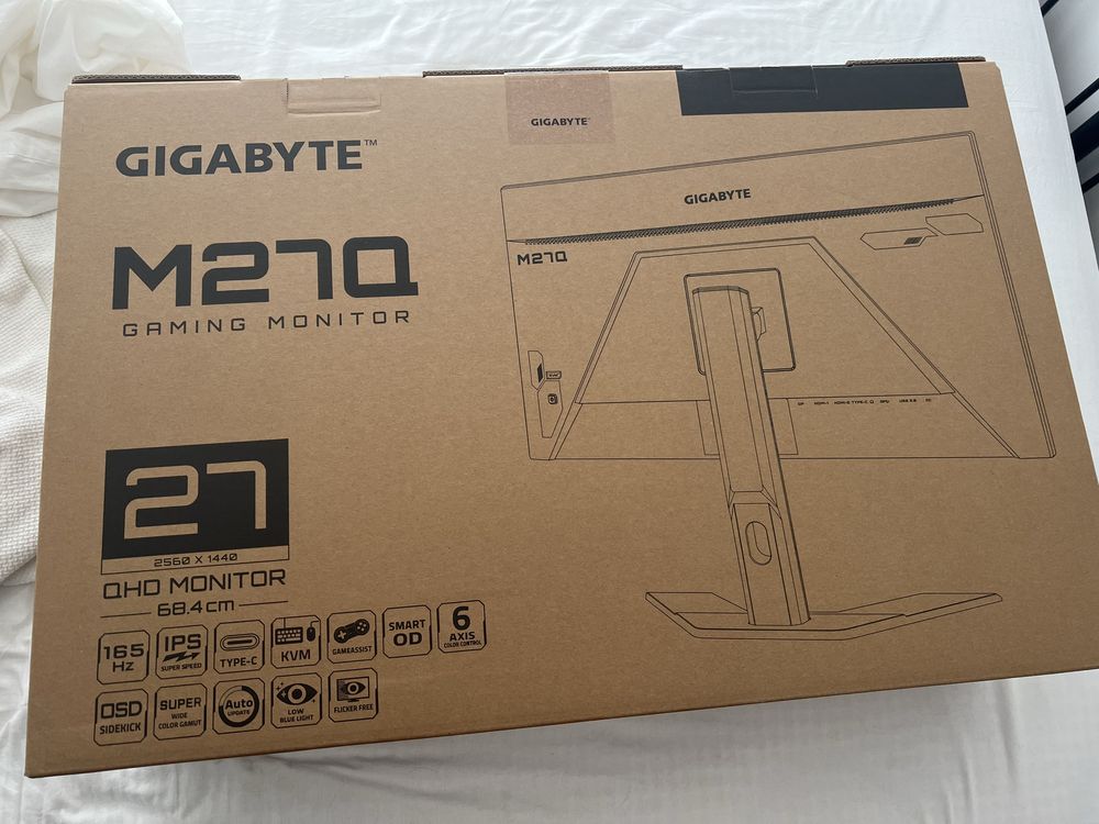 Monitor Gigabyte M27Q - novo