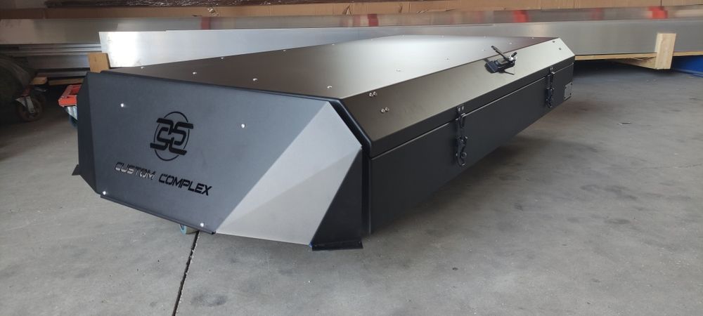 Skrzynia aluminiowa transportowa bagażnik dachowy box kamper van