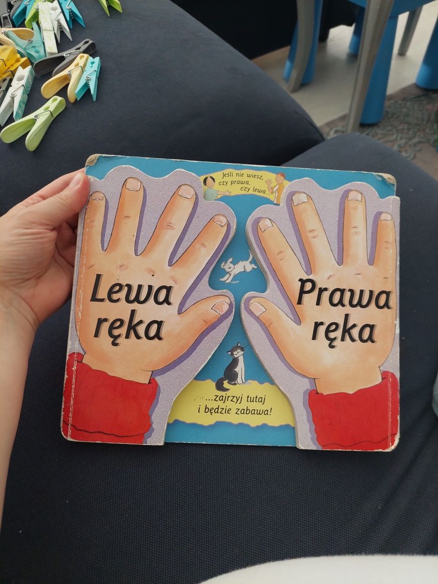 Lewą ręką prawa ręka książeczka edukacyjna