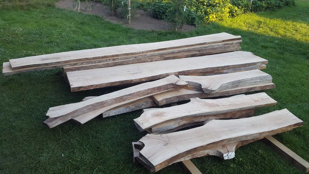 Deski jesionowe (Tarcica jesionowa, monolit)(Stół, stolik, blat)