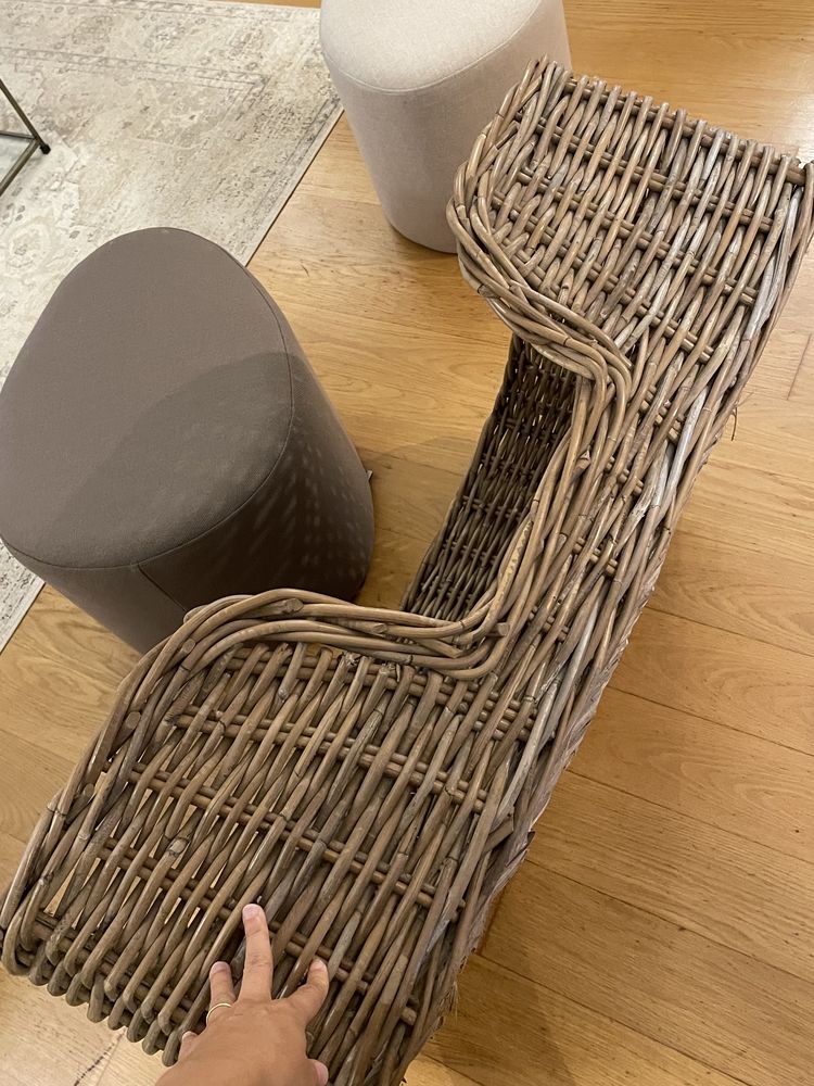 Cesto/ cama de verga para cão