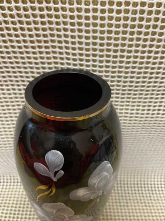 Кобельтова декоративна ваза 380грн